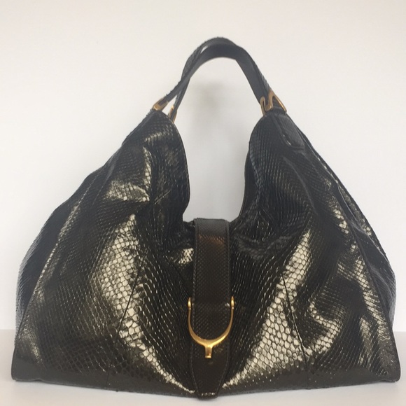Gucci Soft Stirrup Python Bag - Picture 1 of 8